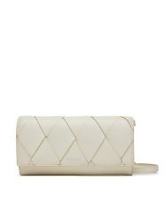 Calvin Klein Torebka Ck Woven Convertible Wallet Bag K60K612970 Biały. Białe listonoszki damskie Calvin Klein, bez wzorów, ze skóry, bez dodatków. Za 219.99 zł.