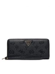Guess Portfel Cresidia II Slg SWPD98 88146 Czarny. Czarne portfele damskie Guess, z aplikacjami, ze skóry. Za 199.99 zł.