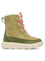 Sorel Śniegowce Explorer™III Lace Wp 2088512327 Zielony. Zielone kozaki dziewczęce Sorel, bez wzorów, ze skóry, bez obcasa, bez zapięcia. Za 369.99 zł.