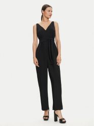 Armani Exchange Kombinezon 6DYA10 YN9JZ 1200 Czarny Regular Fit. Czarne sukienki damskie Armani Exchange, bez wzorów, z syntetyku, bez ramiączek. Za 479.99 zł.