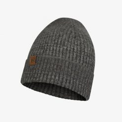 Czapka Zimowa dla dorosłych Buff Knitted Hat. Szare czapki damskie Buff, na zimę, bez wzorów. Za 119.15 zł.
