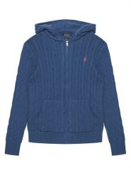 Polo Ralph Lauren Kardigan 323951123505 Granatowy Regular Fit. Niebieskie swetry chłopięce Polo Ralph Lauren, z bawełny, bez kołnierzyka. Za 689.99 zł.