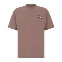 Koszulka FILA Blans Loose. Brązowe koszulki damskie Fila, s, bez wzorów, bez kołnierzyka, bez ramiączek. Za 119.99 zł.