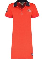 ANAPURNA Sukienka "Katchatana" w kolorze czerwonym rozmiar: S. Czerwone sukienki damskie ANAPURNA, z aplikacjami, z bawełny, bez ramiączek. Za 73.99 zł.