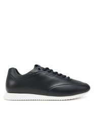 Calvin Klein Sneakersy Runner Lace Up - Lth HW0HW02396 Czarny. Czarne obuwie sportowe damskie Calvin Klein, ze skóry, bez zapięcia. Za 359.99 zł.