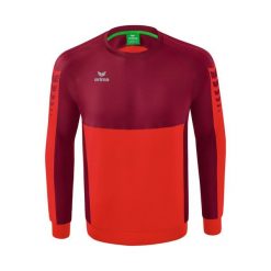 Bluza Erima Six Wings Czerwona Junior. Czerwone bluzy damskie Erima, bez wzorów, z bawełny, bez kaptura. Za 271.99 zł.