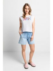 Rich & Royal Koszulka w kolorze białym rozmiar: XL. Białe koszulki damskie Rich & Royal, xl, bez wzorów, z bawełny, bez kołnierzyka, bez ramiączek. Za 100.99 zł.