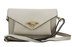 Listonoszka skórzana BARBERINI'S j. beżowa 955-10. Brązowe shopper bag Barberinis, bez wzorów, ze skóry, bez dodatków. Za 209.99 zł.