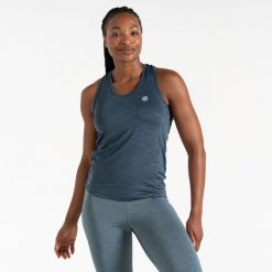 Koszulka sportowa damska Modernize II bez rękawów. Brązowe koszulki sportowe damskie Dare 2b, bez wzorów, bez ramiączek. W wyprzedaży za 59.99 zł.