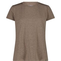 Koszulka damska turystyczna CMP 34N6796. Brązowe koszulki damskie CMP, l, bez wzorów, bez kołnierzyka, bez ramiączek. Za 176.50 zł.