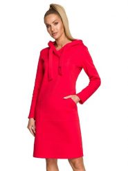 Made of emotion Sukienka w kolorze czerwonym rozmiar: S. Czerwone sukienki damskie Made Of Emotion, bez wzorów, bez ramiączek. Za 152.98 zł.