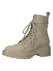 Steve Madden Skórzane botki w kolorze beżowym rozmiar: 36. Brązowe botki damskie Steve Madden, bez obcasa, bez zapięcia. Za 203.99 zł.