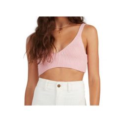 Bluzka sportowa damska Billabong Sandstorm Knit Top. Czerwone koszulki sportowe damskie Billabong, l, bez wzorów, z bawełny, bez ramiączek. Za 134.00 zł.