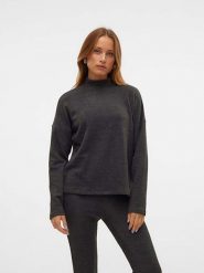 Vero Moda Sweter w kolorze antracytowym rozmiar: M. Czarne swetry klasyczne damskie Vero Moda, m, ze splotem, bez kołnierzyka. Za 72.45 zł.