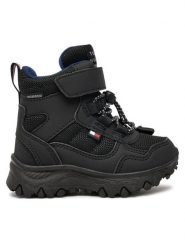 Tommy Hilfiger Śniegowce Fur Boot T1X5-33710-1492 M Czarny. Czarne buty zimowe chłopięce Tommy Hilfiger, z materiału, bez zapięcia. Za 359.99 zł.