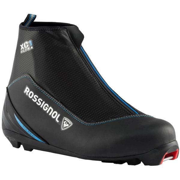 Buty do nart biegowych damskie ROSSIGNOL X-1 Ultra Fw styl klasyczny. Czarne obuwie sportowe damskie Rossignol, na zimę, bez zapięcia, do biegania. Za 349.99 zł.
