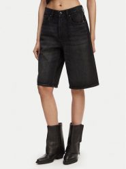 G-Star Raw Bermudy D28383-D933 Szary ciemny Wide Fit. Szare szorty damskie G-Star Raw, bez wzorów, z bawełny. Za 389.99 zł.