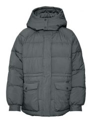 Vero Moda Kurtka zimowa w kolorze szarym rozmiar: L. Szare kurtki damskie Vero Moda, na zimę, l, bez wzorów, z puchu, bez kaptura. Za 135.81 zł.