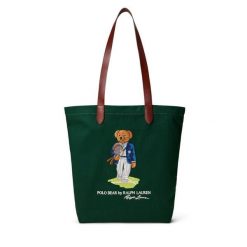 Torebka Polo Ralph Lauren. Zielone torebki klasyczne damskie Polo Ralph Lauren, bez dodatków. Za 599.99 zł.