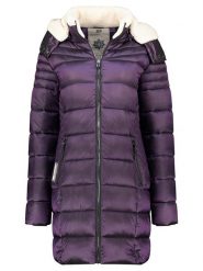 Geographical Norway Płaszcz pikowany "Carenne" w kolorze fioletowym rozmiar: M. Różowe płaszcze damskie Geographical Norway, m, bez wzorów, bez kaptura. Za 201.08 zł.