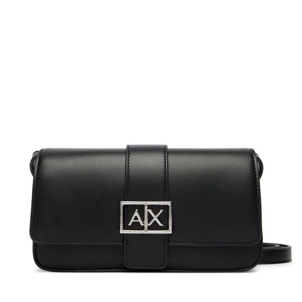 Torebka Armani Exchange. Czarne listonoszki damskie Armani Exchange, bez wzorów, bez dodatków. Za 307.99 zł.