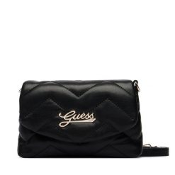 Torebka Guess. Czarne listonoszki damskie Guess, z aplikacjami, bez dodatków. Za 264.99 zł.