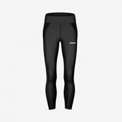 Damskie legginsy Head Tech. Czarne legginsy sportowe damskie Head, bez wzorów, z elastanu, tenisowe. W wyprzedaży za 306.00 zł.