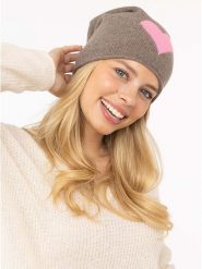 Zwillingsherz Kaszmirowa czapka beanie w kolorze szarobrązowym rozmiar: onesize. Brązowe czapki damskie Zwillingsherz, bez wzorów, z kaszmiru. Za 193.70 zł.