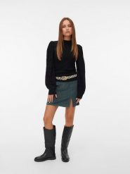 Vero Moda Sweter w kolorze czarnym rozmiar: XS. Czarne swetry klasyczne damskie Vero Moda, xs, bez kołnierzyka. Za 74.28 zł.