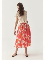 TATUUM Koszulka w kolorze beżowym rozmiar: M. Brązowe bluzki damskie TATUUM, m, bez wzorów, bez kołnierzyka, bez ramiączek. Za 109.26 zł.