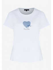 More & More Koszulka w kolorze białym rozmiar: 42. Białe bluzki damskie More & More, bez wzorów, bez kołnierzyka, bez ramiączek. Za 65.23 zł.