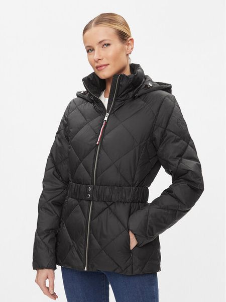 Tommy Hilfiger Kurtka zimowa WW0WW40327 Czarny Regular Fit. Czarne kurtki damskie Tommy Hilfiger, na zimę, xs, bez wzorów, z syntetyku, bez kaptura. Za 889.99 zł.