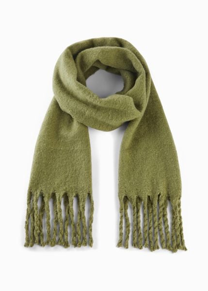 Szal. Zielone szaliki damskie bonprix, bez wzorów. Za 79.99 zł.