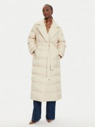 PINKO Płaszcz zimowy Taccuino 103829 A0L5 Écru Regular Fit. Płaszcze damskie Pinko, na zimę, l, bez wzorów, z syntetyku, bez kaptura. Za 1,849.00 zł.