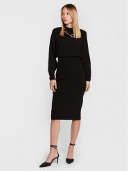 Ted Baker Sukienka dzianinowa Alice 255069 Czarny Slim Fit. Czarne sukienki damskie Ted Baker, bez wzorów, z dzianiny, bez ramiączek. Za 989.99 zł.
