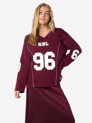 Noisy may Bluza w kolorze czerwonym rozmiar: S. Czerwone bluzy damskie Noisy may, s, bez wzorów, bez kaptura. Za 117.45 zł.