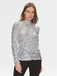 Bruuns Bazaar Bluzka BBW3766 Srebrny Regular Fit. Szare bluzki damskie Bruuns Bazaar, l, bez wzorów, z syntetyku, bez kołnierzyka, bez ramiączek. Za 439.99 zł.