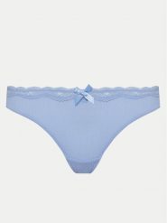 Hunkemöller Stringi Lola 300923 Błękitny. Niebieskie stringi Hunkemöller, bez wzorów, z syntetyku. Za 59.99 zł.