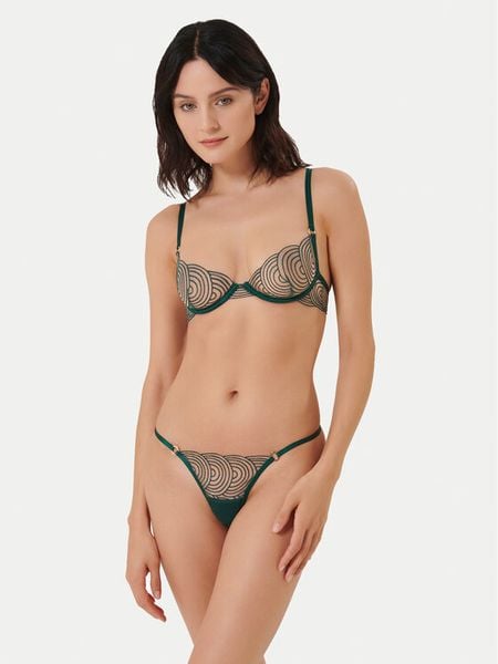 Bluebella Biustonosz z fiszbiną Aster 42402 Zielony. Zielone biustonosze BlueBella, bez wzorów, z syntetyku. Za 129.99 zł.