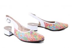 RIEKER 47060-90 multi, czółenka damskie. Czółenka damskie Rieker, bez wzorów, bez obcasa, na obcasie. Za 319.90 zł.