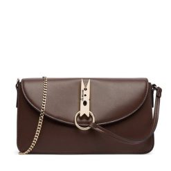 Torebka LOVE MOSCHINO. Brązowe listonoszki damskie Love Moschino, bez wzorów, bez dodatków. Za 859.99 zł.