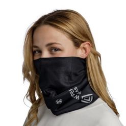 Chusta turystyczna Windproof. Czarne chusty damskie Buff, bez wzorów, z materiału. Za 136.40 zł.