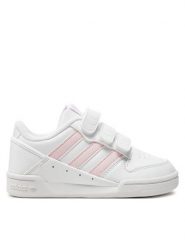 Adidas Sneakersy Team Court 2 Str Cf C ID6635 Biały. Białe buty sportowe dziewczęce Adidas, bez wzorów, ze skóry, bez zapięcia. Za 159.99 zł.
