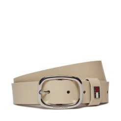 Pasek Damski Tommy Jeans. Brązowe paski damskie Tommy Jeans, bez wzorów, z jeansu. Za 109.99 zł.