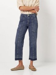 Toni Dżinsy - Wide Leg fit - w kolorze granatowym rozmiar: W44. Niebieskie jeansy damskie Toni, z podwyższonym stanem. Za 195.99 zł.