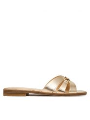 Guess Sneakersy 181502 Złoty. Żółte obuwie sportowe damskie Guess, ze skóry, bez zapięcia. Za 499.99 zł.