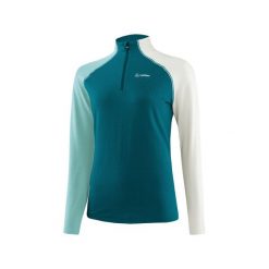 Damska koszulka z długim rękawem midlayer Löffler Coblo Transtex®. Niebieskie koszulki damskie LÖFFLER, l, bez wzorów, bez kołnierzyka, bez ramiączek. W wyprzedaży za 291.50 zł.