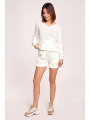 Be Wear Szorty w kolorze kremowym rozmiar: L/XL. Brązowe szorty damskie Be Wear, bez wzorów. Za 30.78 zł.