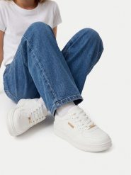Guess Sneakersy CEO-WEGG211W2026 Biały. Białe buty sportowe dziewczęce Guess, ze skóry, bez zapięcia. Za 199.99 zł.