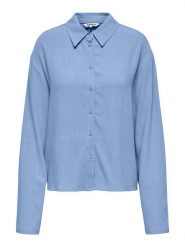 ONLY Bluzka w kolorze błękitnym rozmiar: XL. Niebieskie bluzki damskie Only, xl, bez wzorów, bez kołnierzyka, bez ramiączek. Za 92.21 zł.